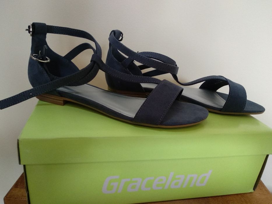 Buty sandały 37 kolor pastelowy niebieski nowe