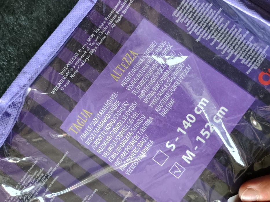 Kostium dla dzieci nastolatków Wednesday Addams