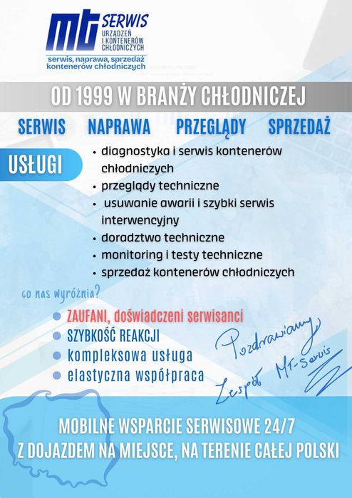 Serwis kontenerów chłodniczych