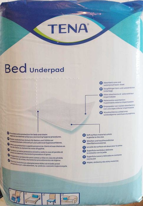 Одноразові пелюшки Tena Bed Underpad Normal поглинаючі, 60 х 60, 30 шт