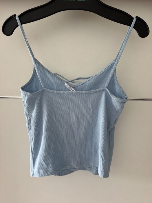 Crop top lub top niebieski damski rozmiar M