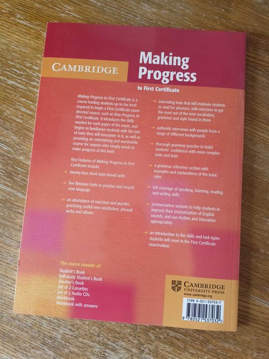 Cambridge Making Progress to First Certificate