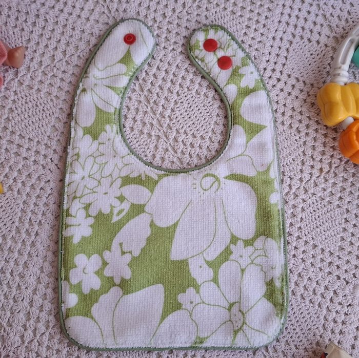 Śliniak dwustronny  handmade. Bawełna 100%. Nr .S-1-4