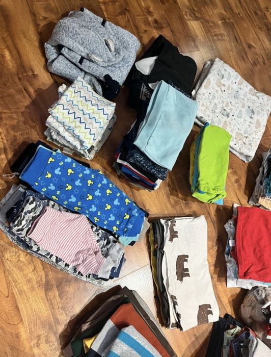 Duża paka ubrań chłopięcych niemowlęcych dziecięcych