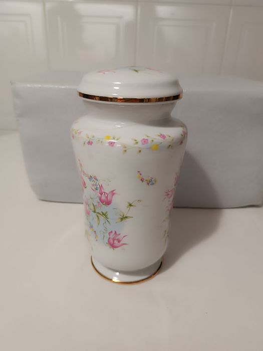 Jarra Flores. Porcelanas Encarnação Portugal. 24 cm