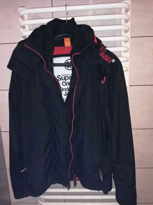 SUPERDRY Japan Windcheater Kurtka Kaptur M Oryginalna 100% Jak Nowa