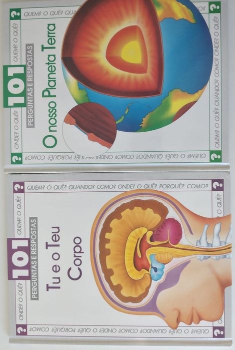 101 perguntas e respostas em 6 livros novos na caixa original