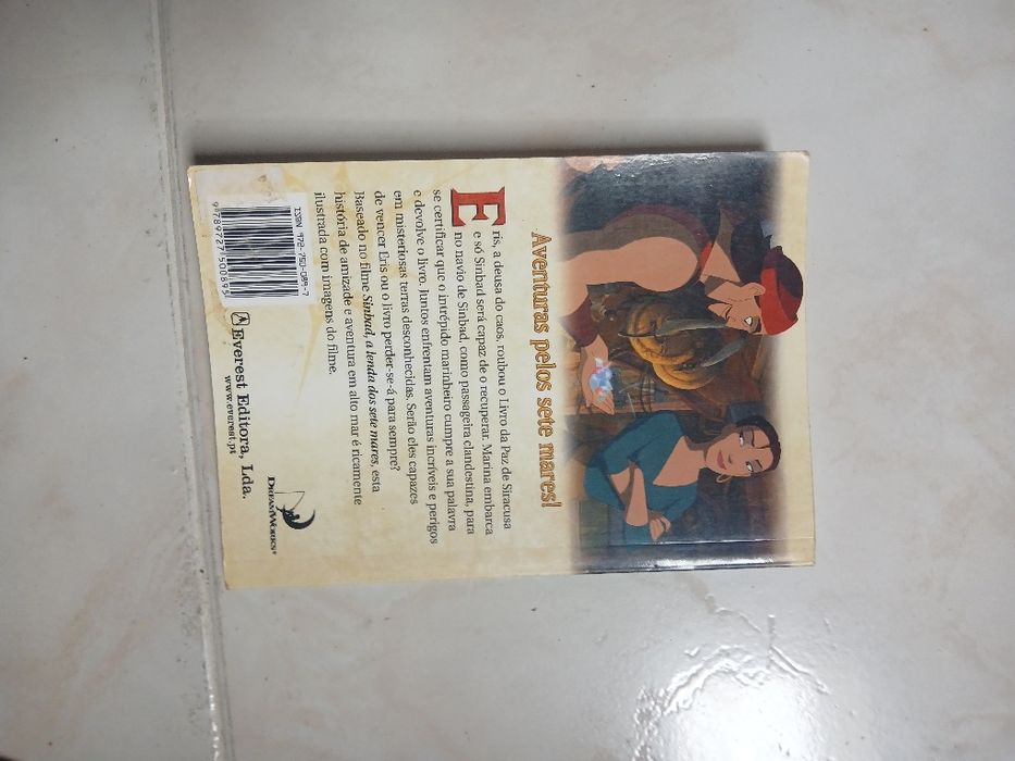 Livro Sinbad e Mariana.