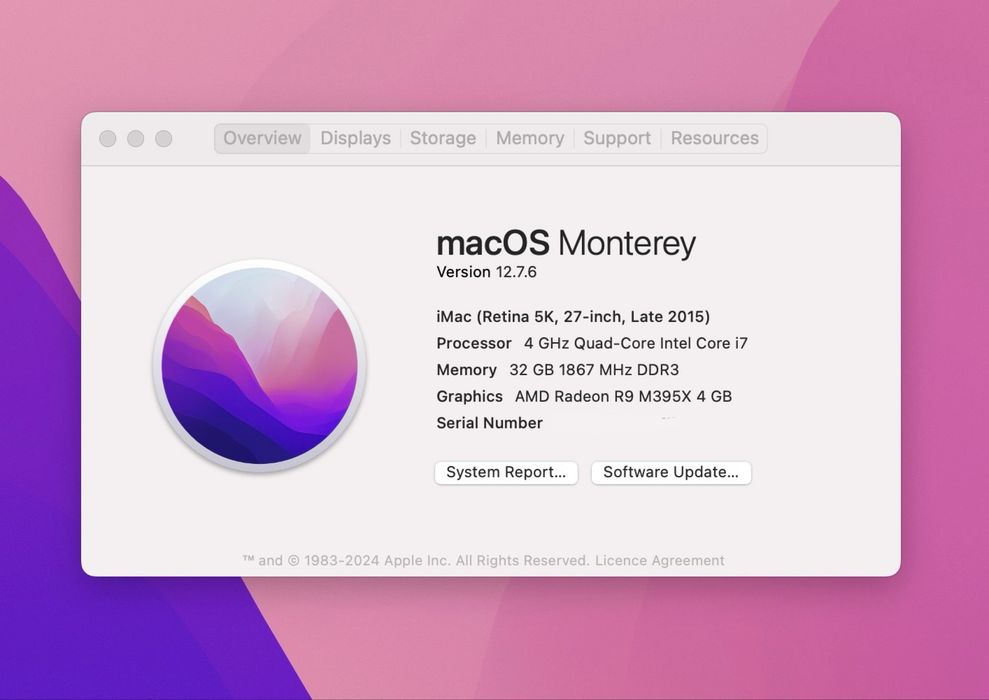 iMac Retina 5K 27” Late 2015 — i7 / 32 GB / SSD 512 GB + HDD 1 TB
