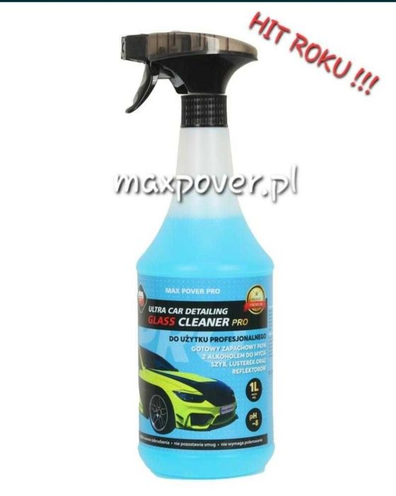 MAX POVER CAR  DETAILING  płyn do szyb samochodowych,reflektorów 1L