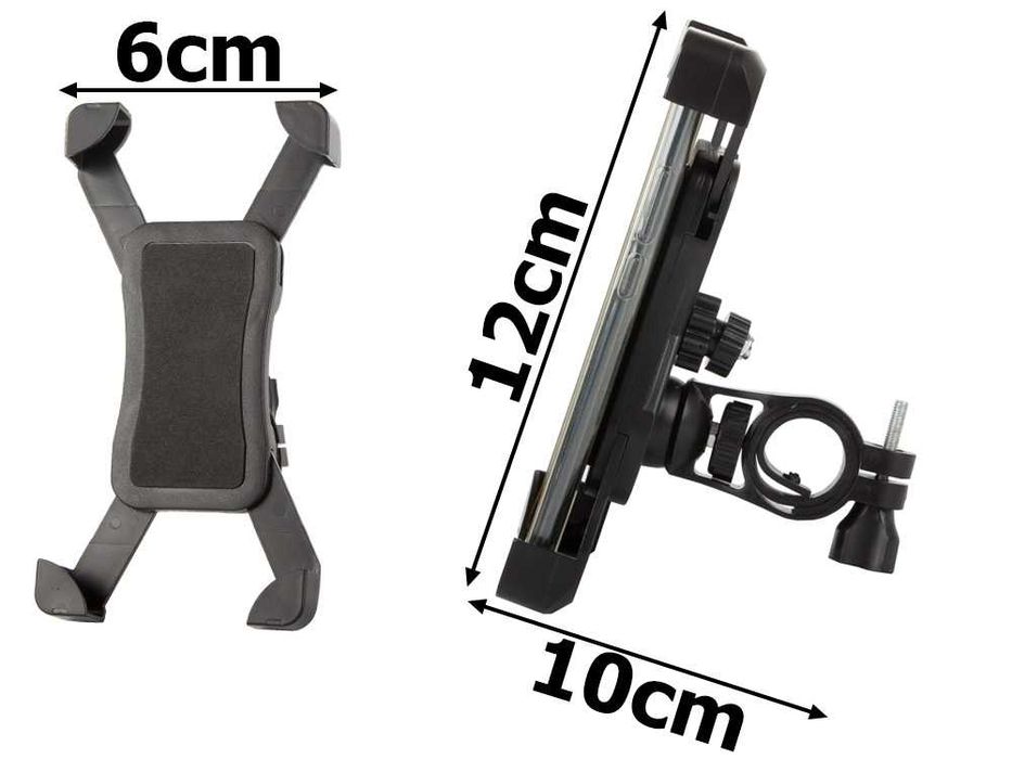 Uchwyt rowerowy stabilny mocny na telefon motor kierownicę 360