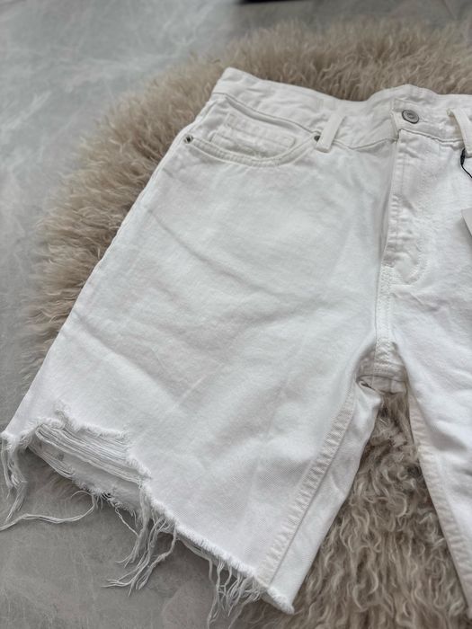 Білі шорти Zara середня посадка