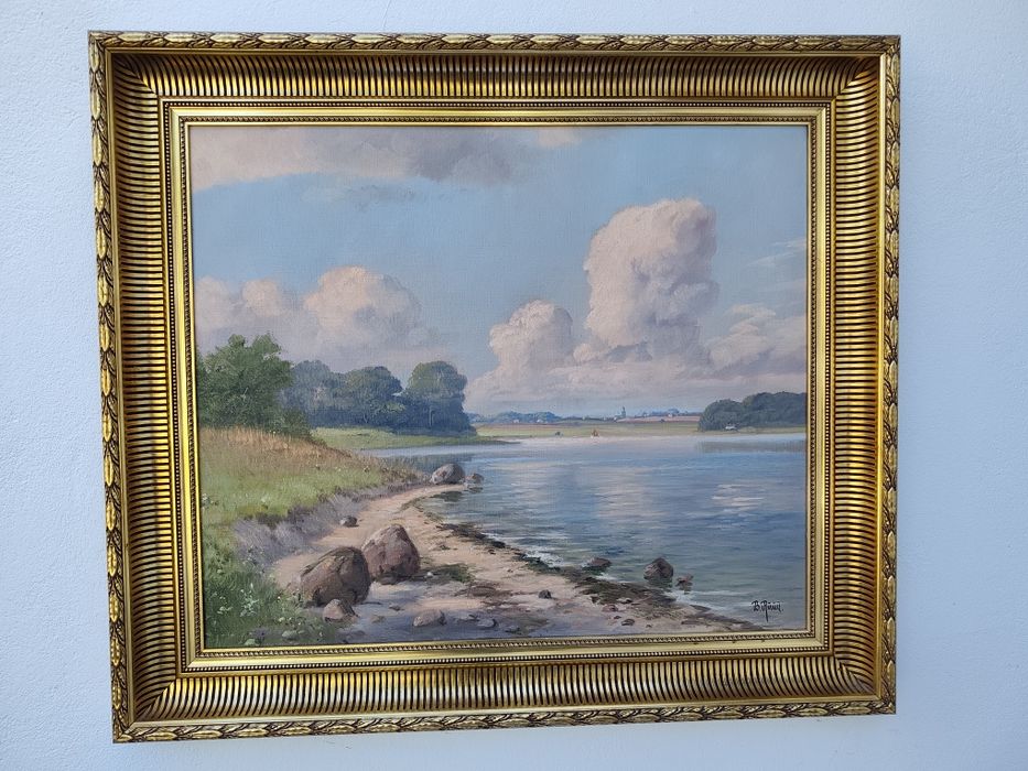 Stary obraz na płótnie BORGE RUUD NIELSEN (1925 -1998)