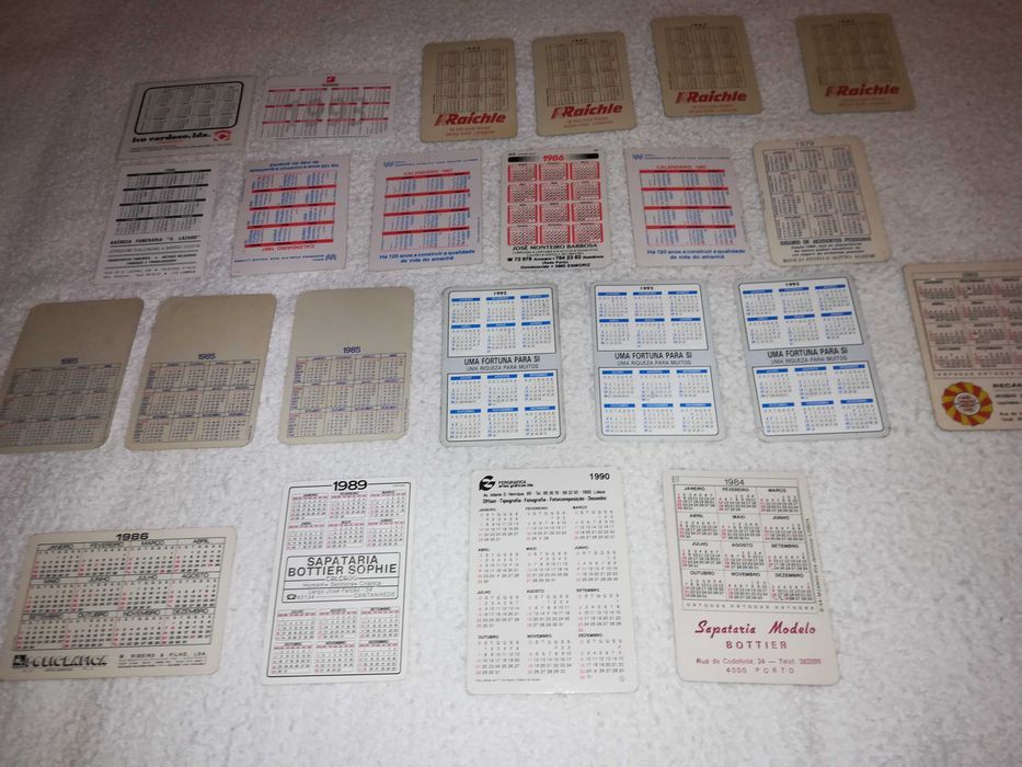 monumentos e paisagens da cidade de lisboa (23 calendários) raros