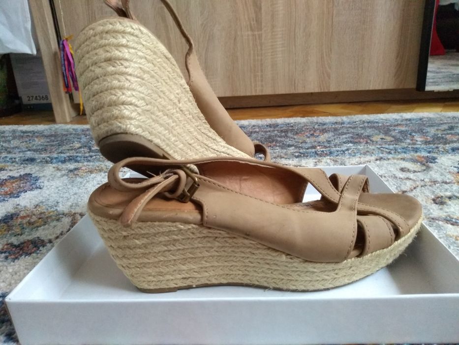 Espadryle na koturnie rozm. 37