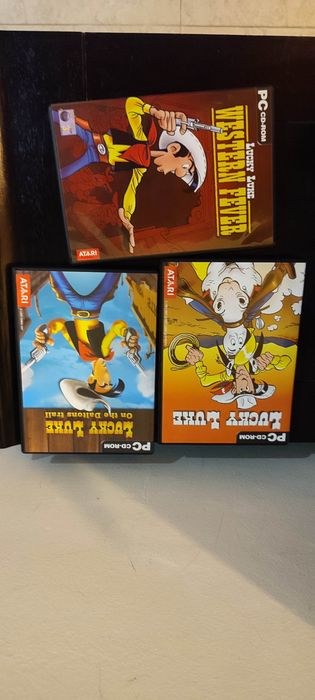 3 CDs com jogos para PC Lucky Luke