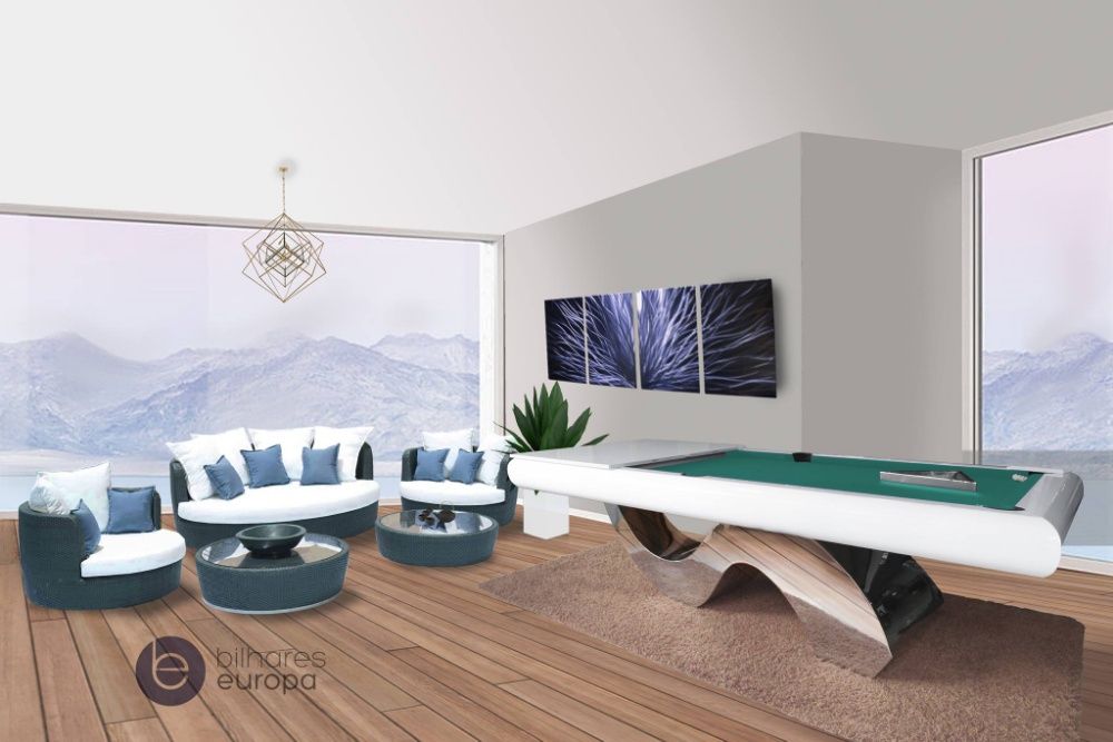 Bilhar Picasso Luxury - BilharesEuropa Fabricante PÉ EM INOX