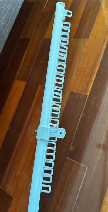 Calha simples em alumínio para cortinas 300 cm + acessórios