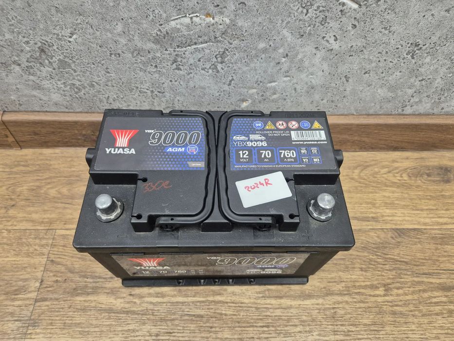 AKUMULATOR YUASA YBX9096 12V 70Ah 760A P+ AGM 2024R