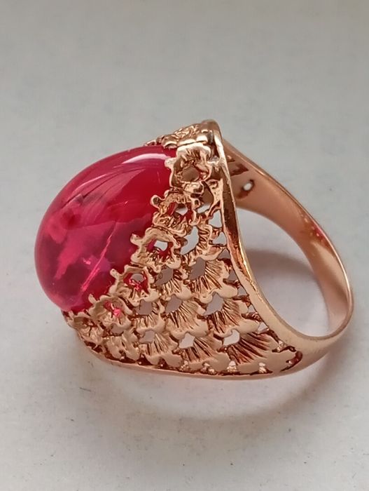 Золото 583° перстень кабошон.