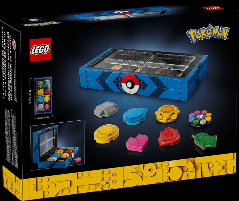 Pokemon LEGO 40892 + 72153 Venusaur, Charizard and Blastoise i odznaki