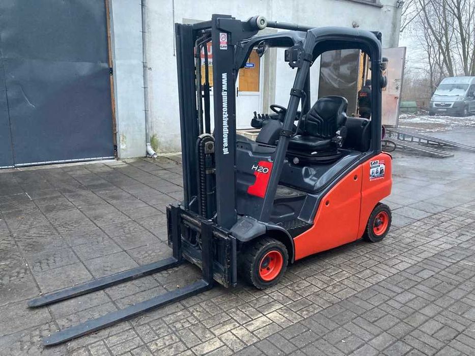 Wózek Widłowy Linde H16 H20T LPG Wolny skok 3300mm
