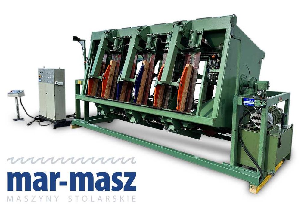 Prasa wiatrakowa karuzelowa obrotowa trapezowa hydrauliczna do klejenia DIMTER