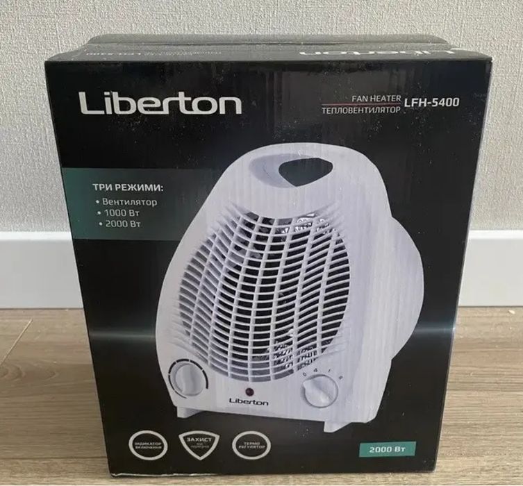 Обогреватель и тепловентилятор Liberton LFH-5400. Новый.
