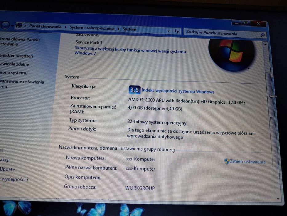 Laptop Toshiba Satellite C855D-S5196 4GB