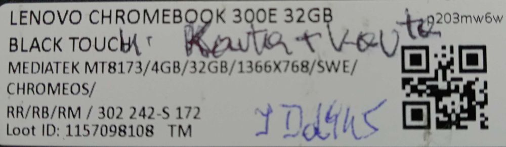 Laptop Lenovo Chromebook