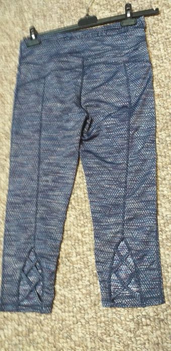 Legginsy fioletowo granatowe