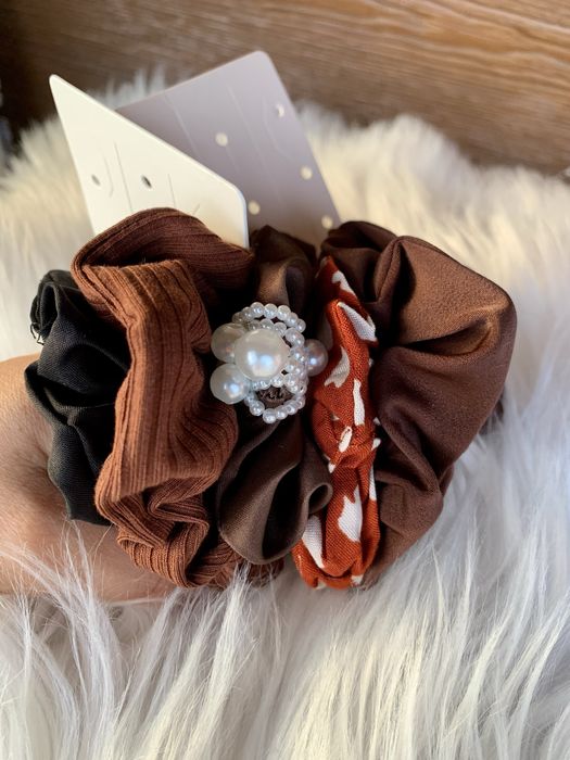 Zestaw frotek gumek do włosów nowych