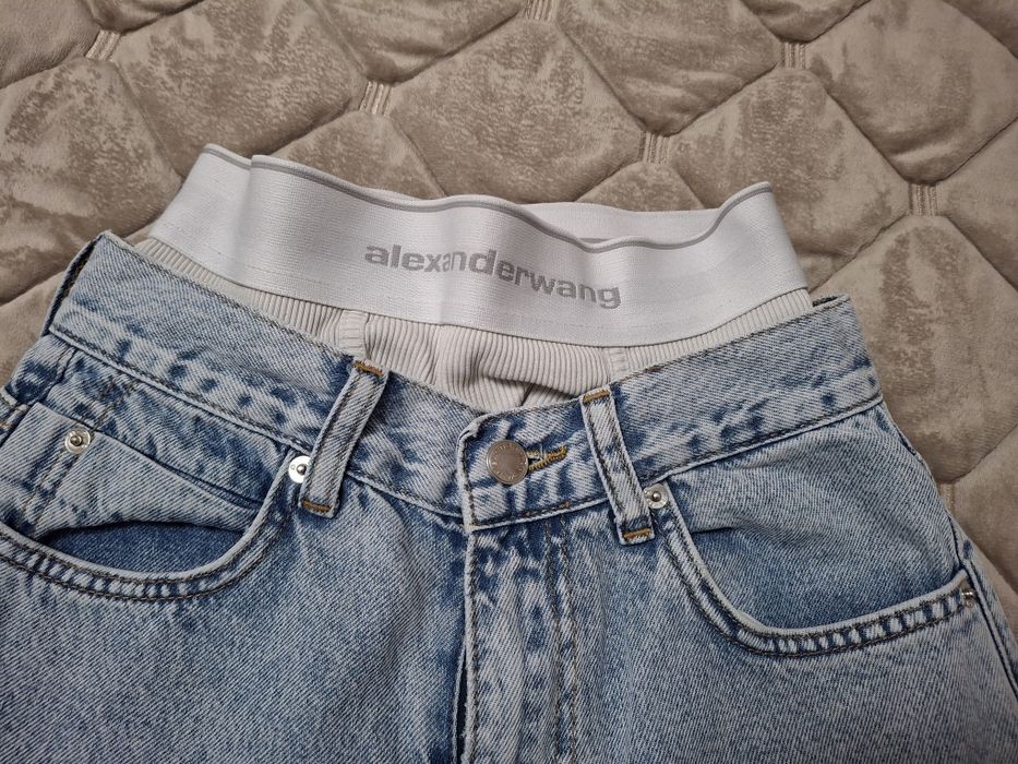 Джинси прямі з подвійним поясом ALEXANDER WANG