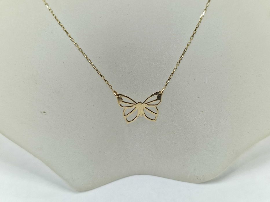 Złoty łańcuszek damski/ 585/ 1.10 gram/ 42cm/ nowoczesny/ od YES