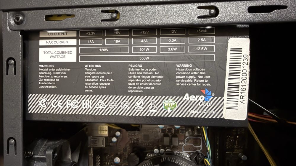 Продам компьютер i5 7500 H110 SSD 4gb 2666mhz