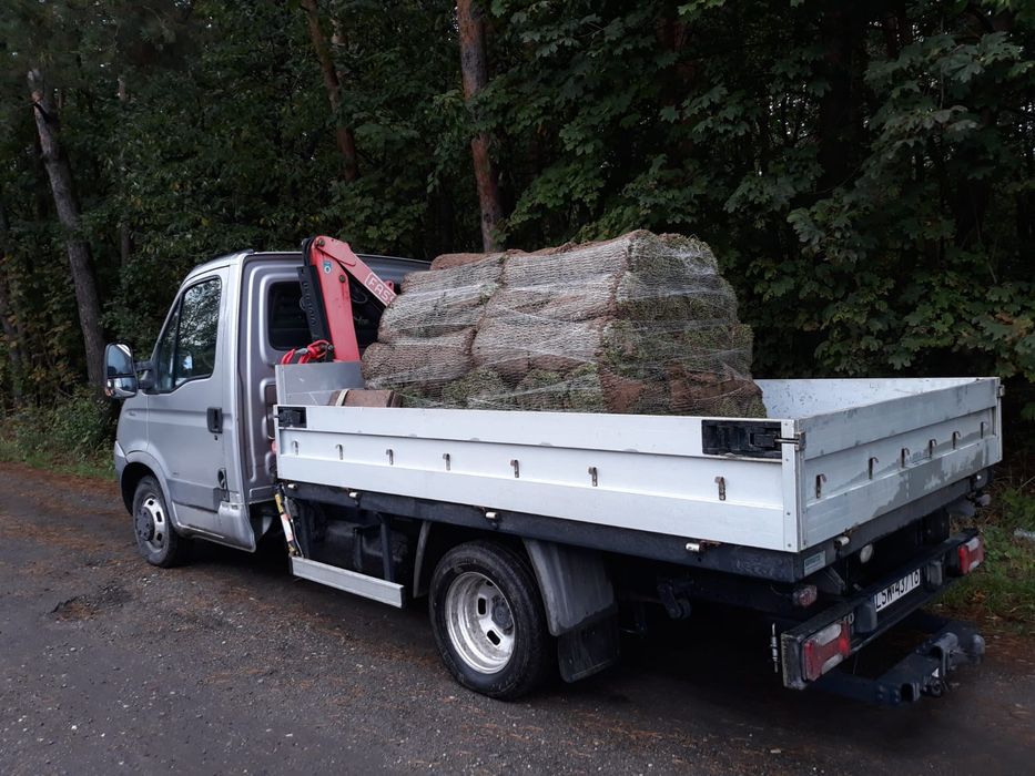 Usługi transportowe HDS żuraw pomoc drogowa materiały transport kostka