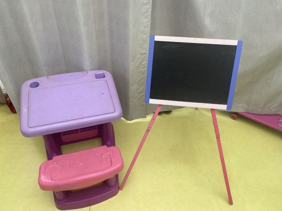 Secretaria bebe Mesa criança escrevaninha e quadro de ardosia