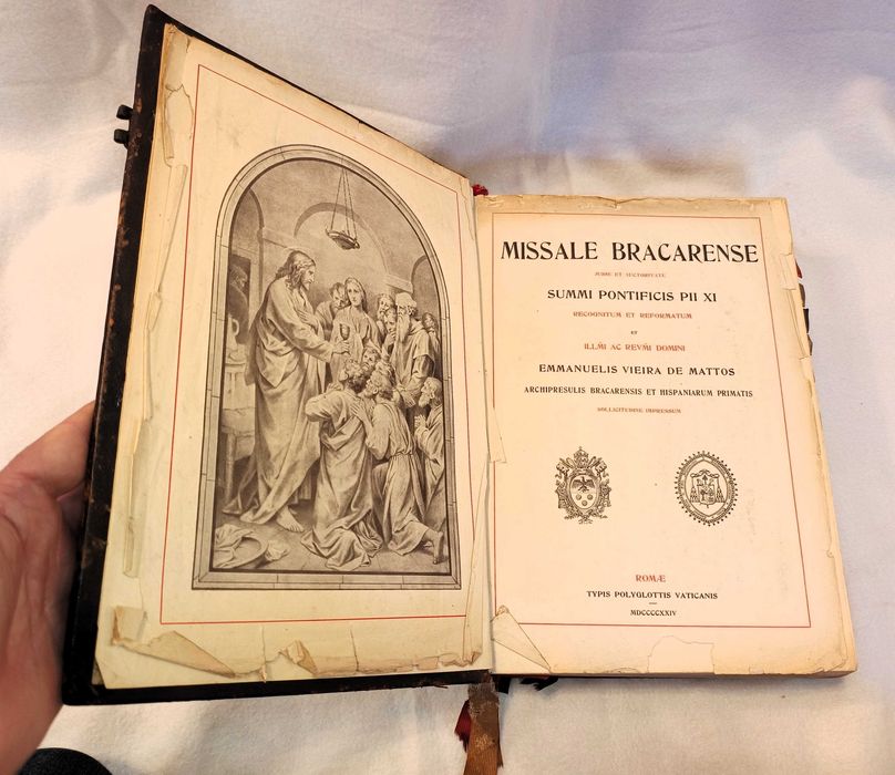 Raríssimo Missale Bracarense (1924) – Encadernação L.L. Vilaça (Braga)