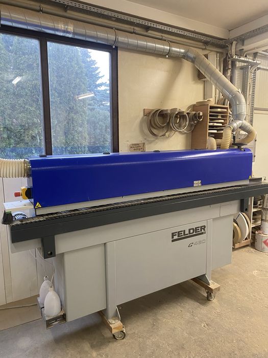 Okleiniarka Felder G460 wstepny frez, cylkiny, polerka, spryskiwacze