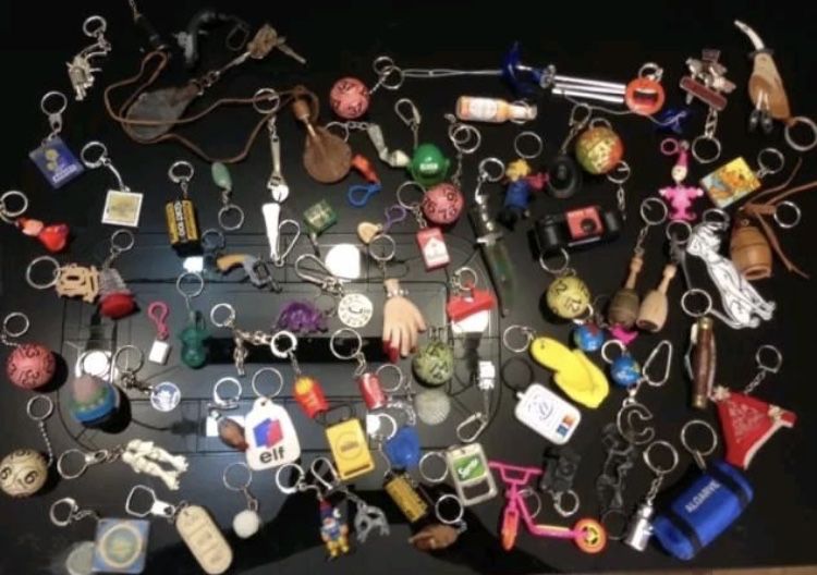 Coleção RARA Porta Chaves anos 70/80/90 (chaveiros)