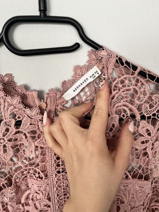 Sukienka Reserved 36 S na komunię/ na wesele/ koronkowa/ plisowana