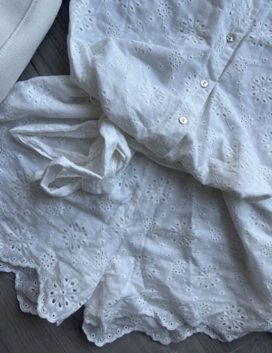 Przepiękny boho kombinezon uniwersalny biały
