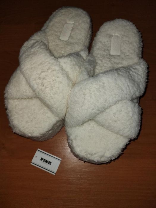 Оригінал Тапки Вікторія Сікрет Pink Victoris secret M тапочки Пінк