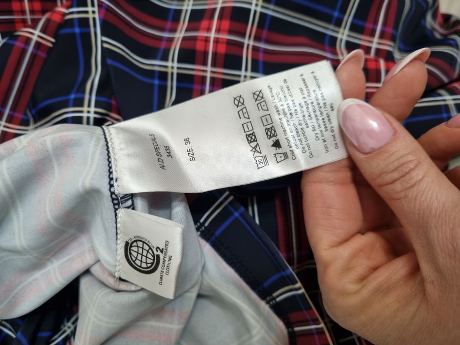 Bluzka Koszulowa Ganni 38 krata