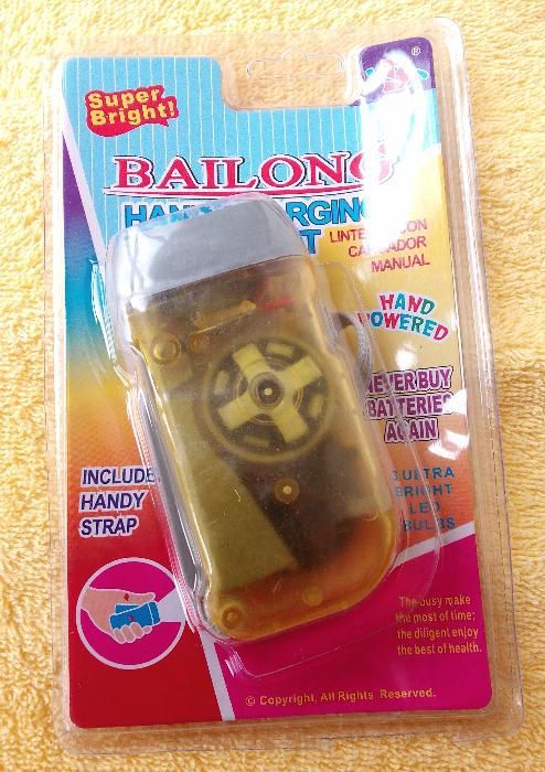 Lanterna de Mão - Ecológica - Fonte de luz inesgotável