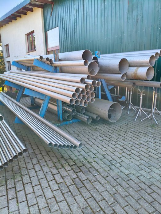 Blachy stalowe, rury, materiały hutnicze, podpory, podstawy