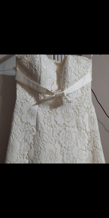 Свадебное с итальянским кружевом платье!