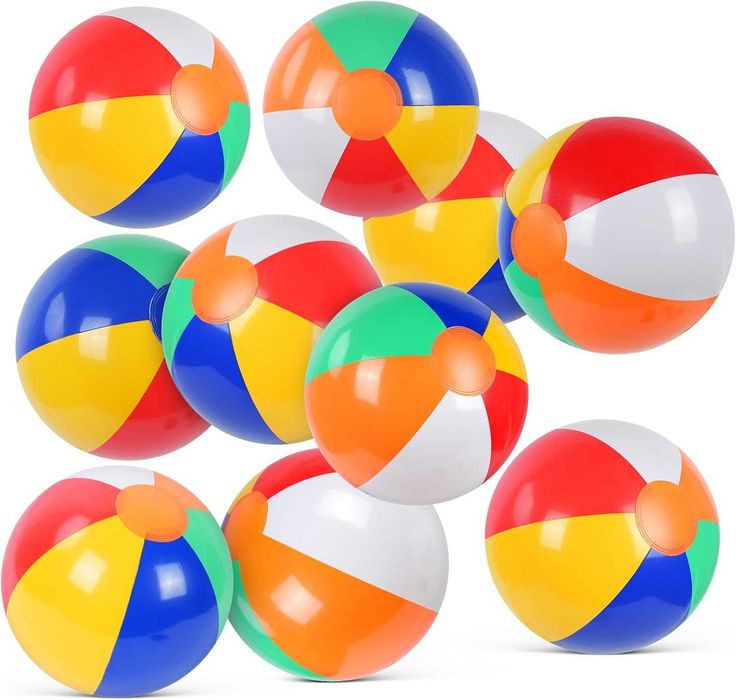 8 x Nadmuchiwane kule wodne, piłka plażowa, piłka plażowa, na basen