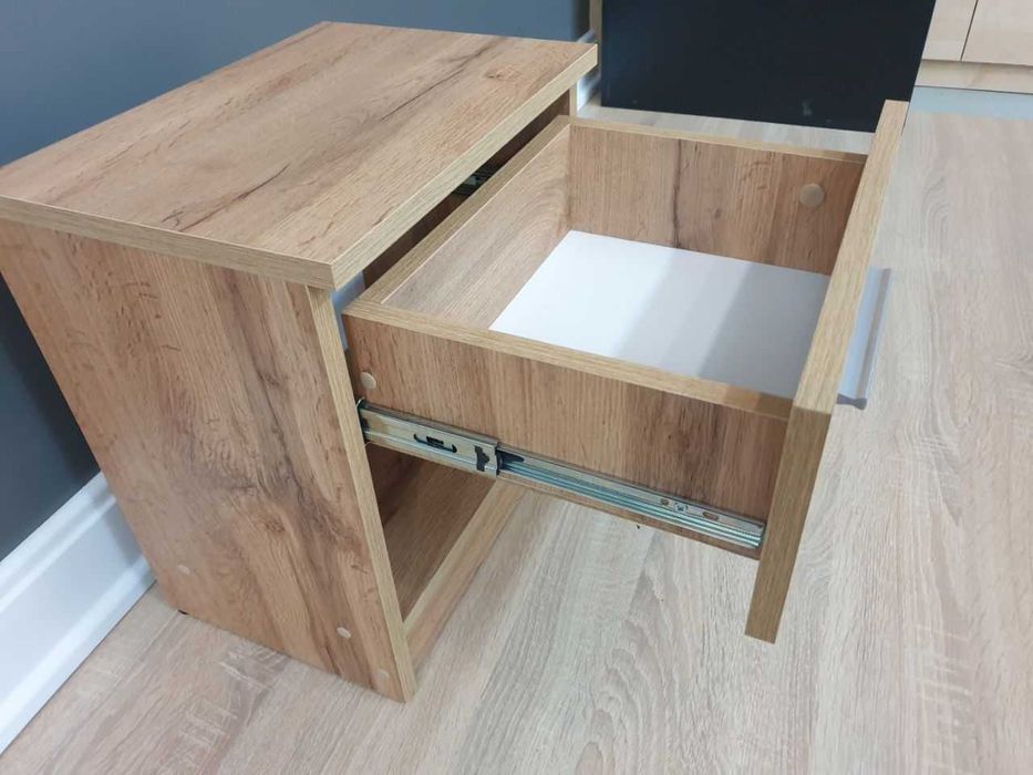 Приліжкова тумба "Аттіка" Бетон. Прикроватная тумба. Комод в спальню.