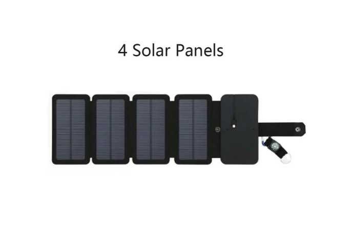 Складана сонячна панель портативна, 4 секції + компас у подарунок